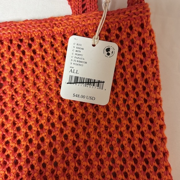 Free People crochet orange crossbody - Picture 3 of 7